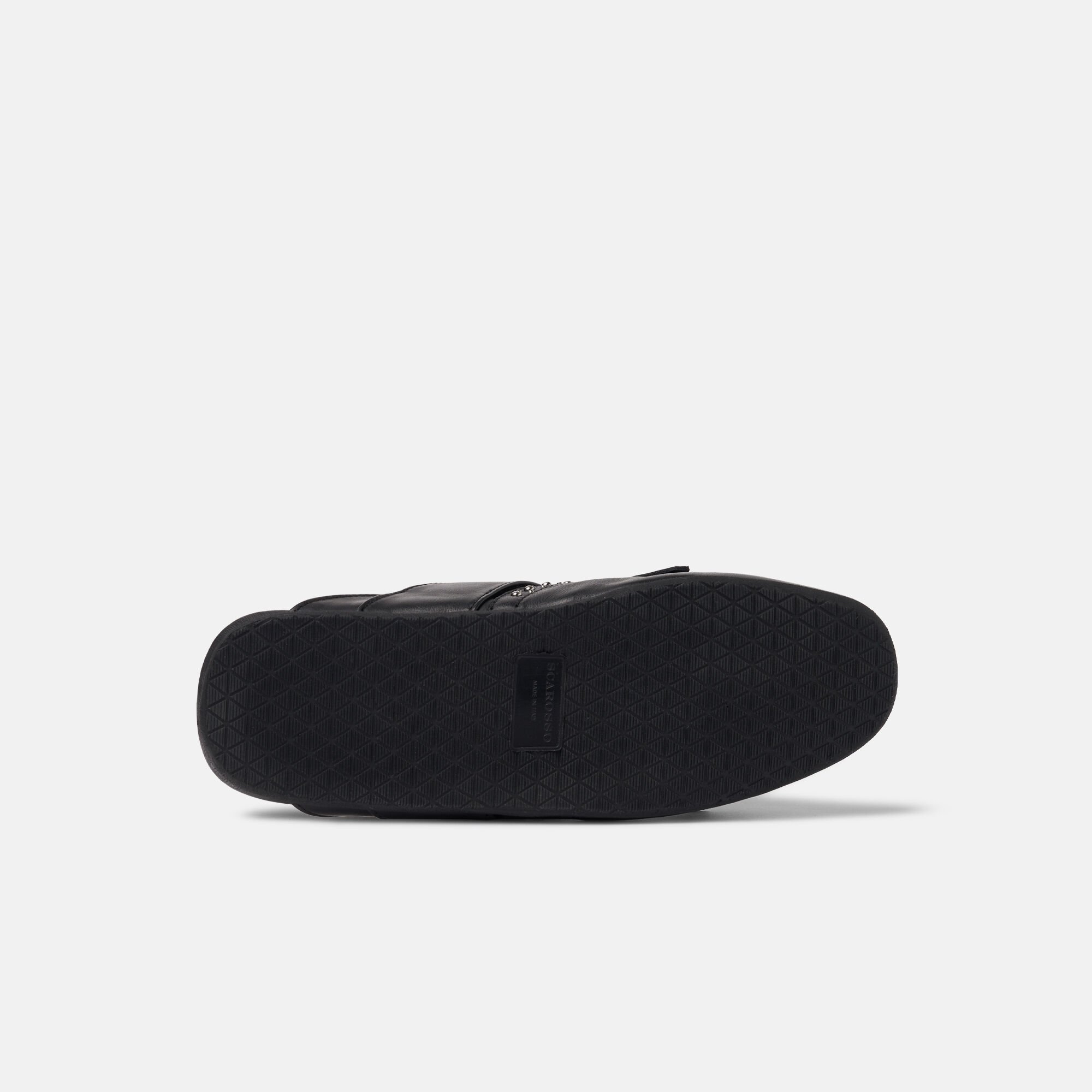 Scarosso Gaia Black Studded Black - Calf GAIAMULE