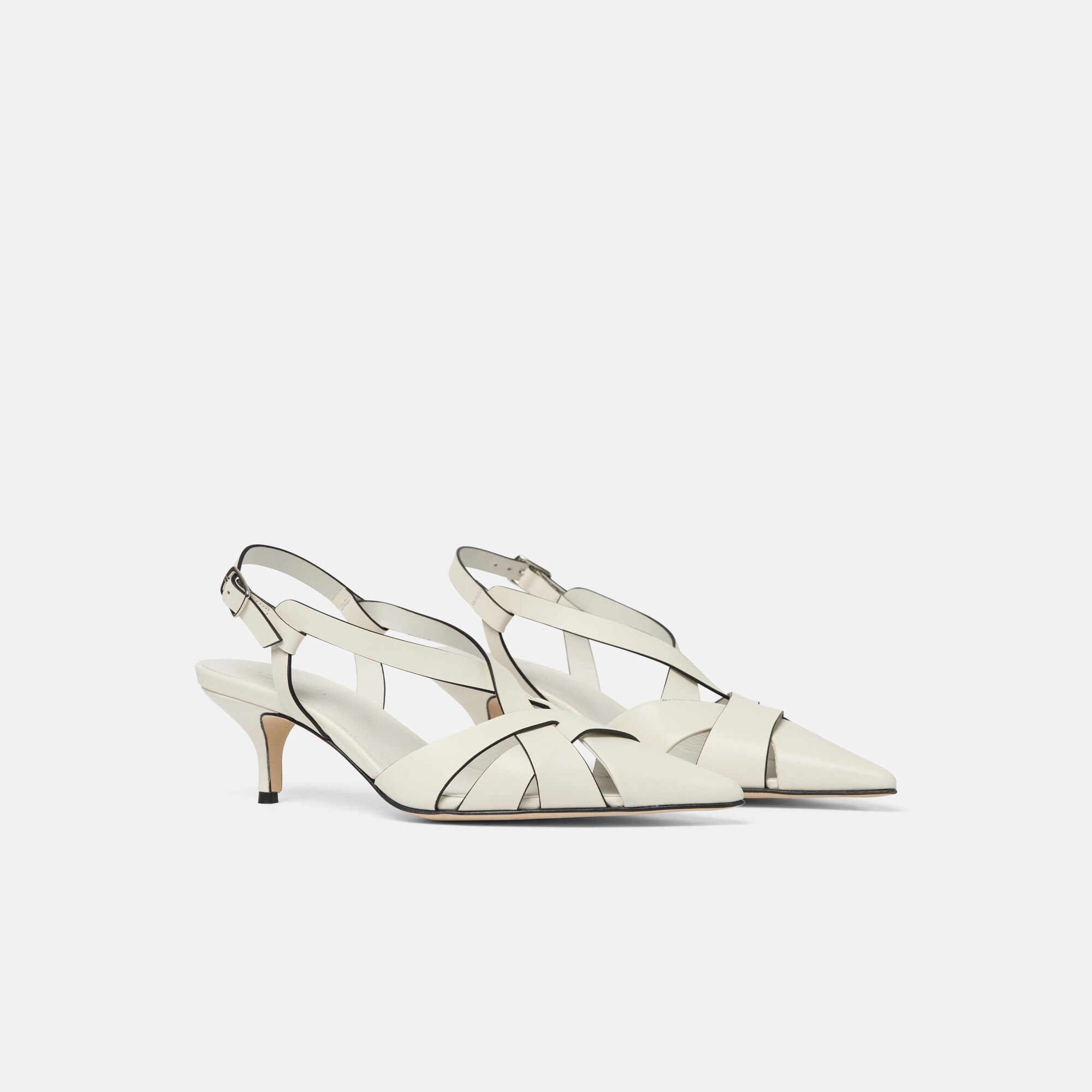 Scarosso Clio Off White Off White - Calf CLIOPUMP