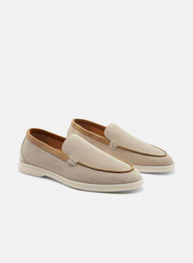 Ludovica Sand & Beige Veloursleder Scarosso: Sand & Beige - Veloursleder LUDOVICALOAF
