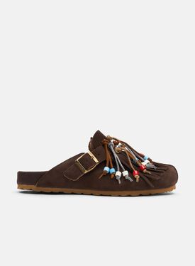 Scarosso Gea Braun Braun - Veloursleder GEAMULE