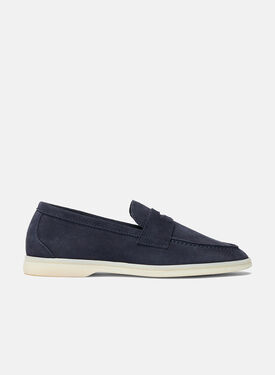 Scarosso Luciana Blue Suede Beige - Suede LUDOVICALOAF