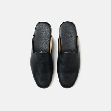 Atlas Travel Slipper Black Scarosso: Black - Calf ATLASSLIP