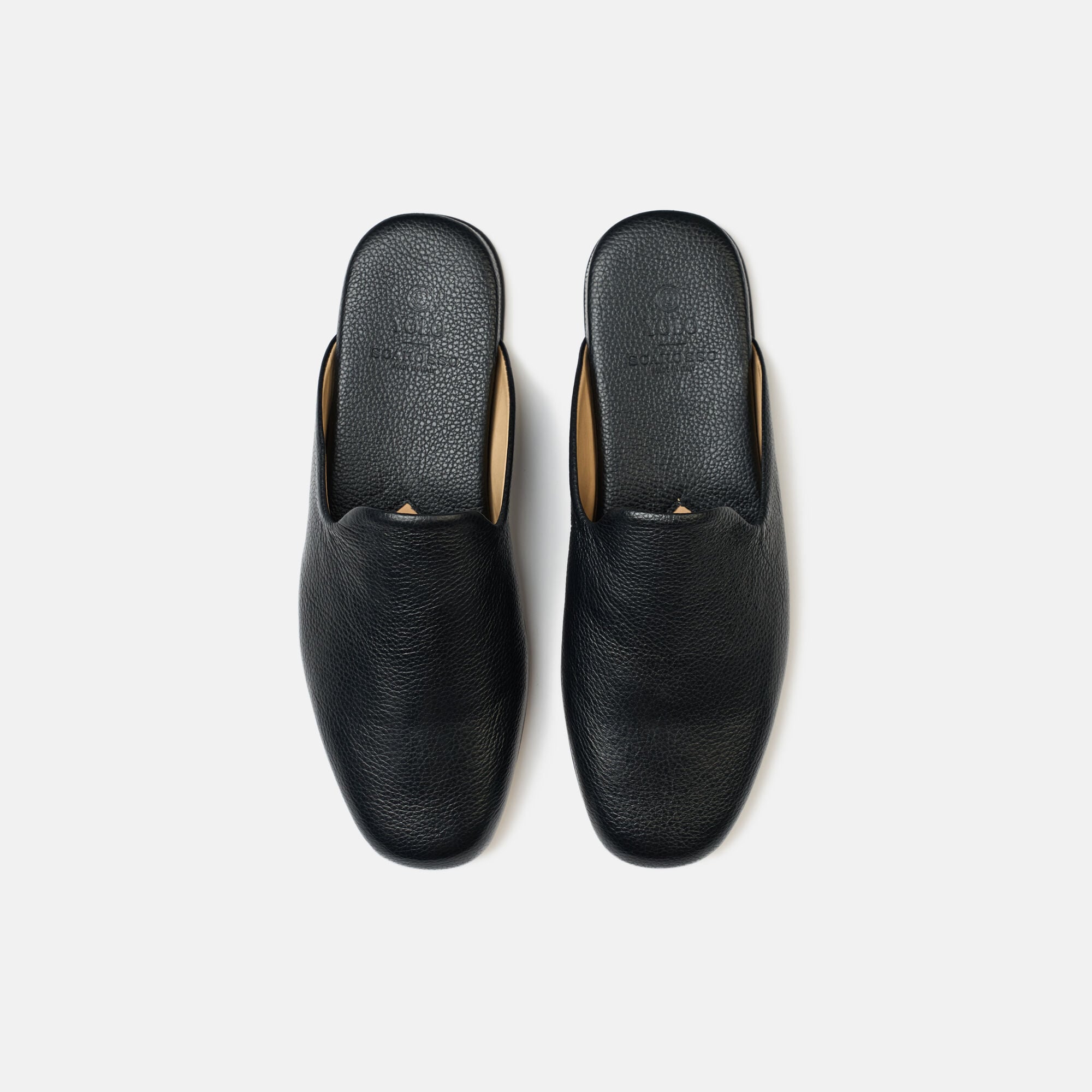 Atlas Travel Slipper Black Scarosso: Black - Calf ATLASSLIP