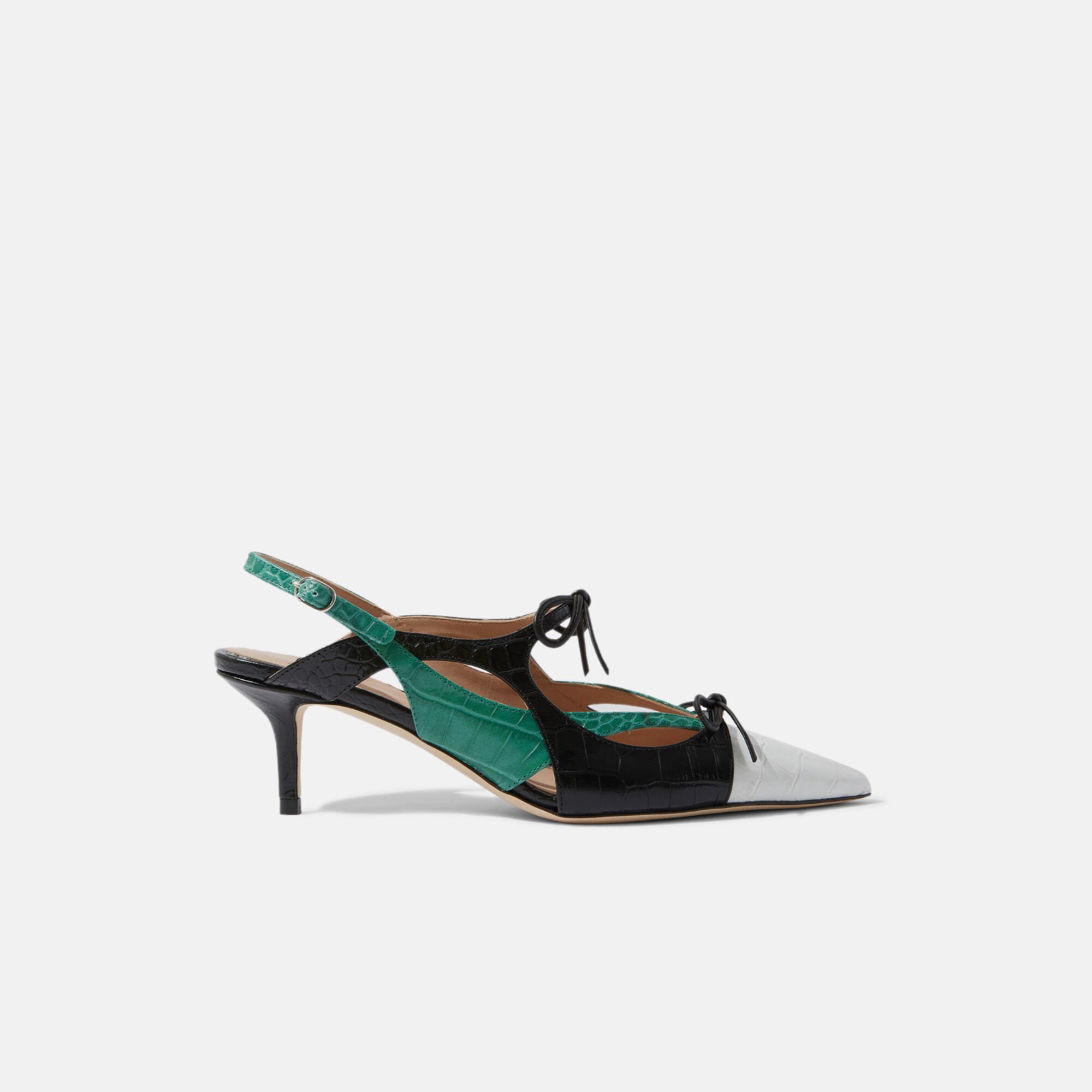 Scarosso Crush Multicolor - Croco-printed calf BLAZINGPUMP