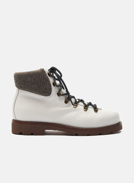 Scarosso Edmund White Wool Burgundy - Calf MARIANOLOAF