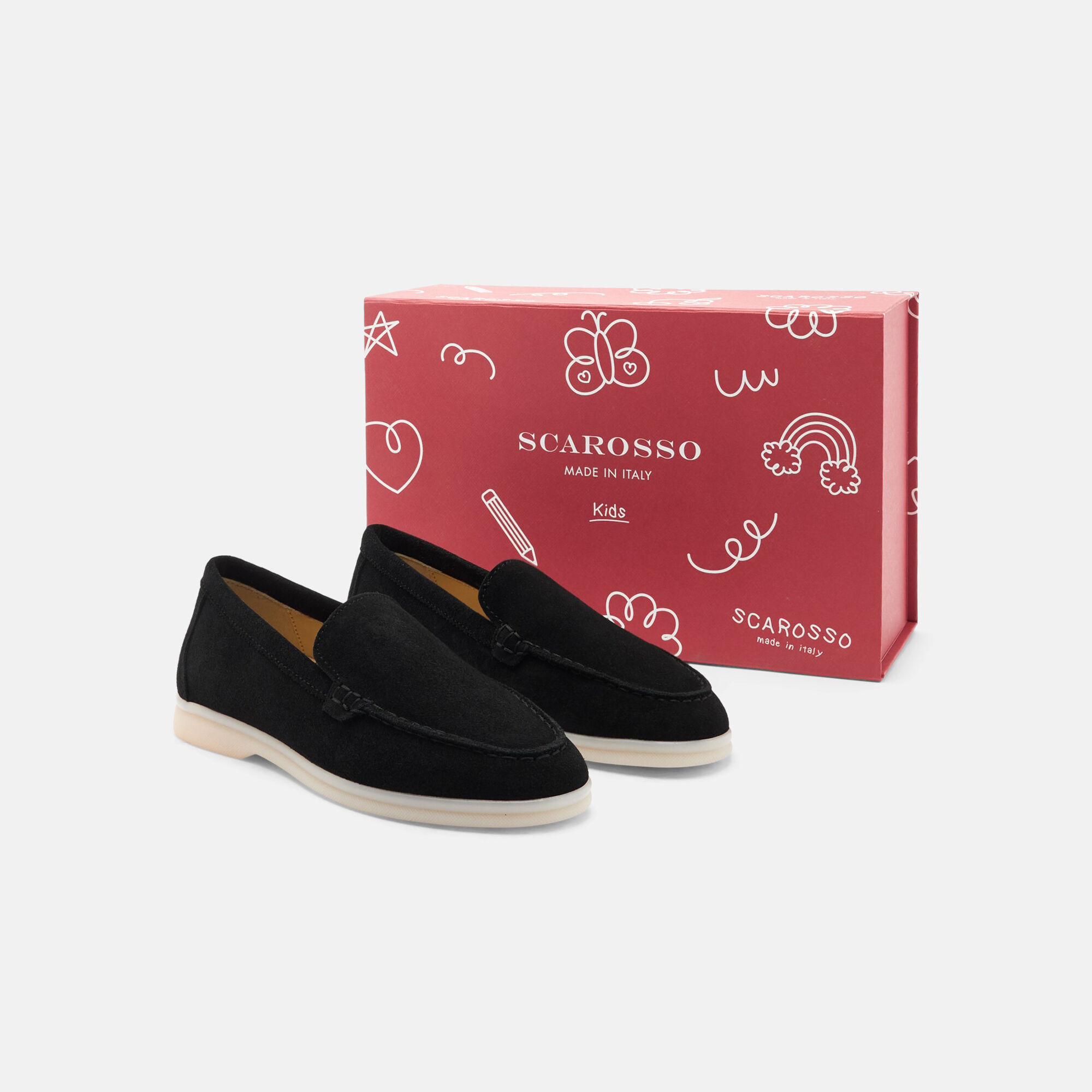 Scarosso Ludovica Fille Noir Sélection Daim Noir - Daim LUDOVICAKLOAF