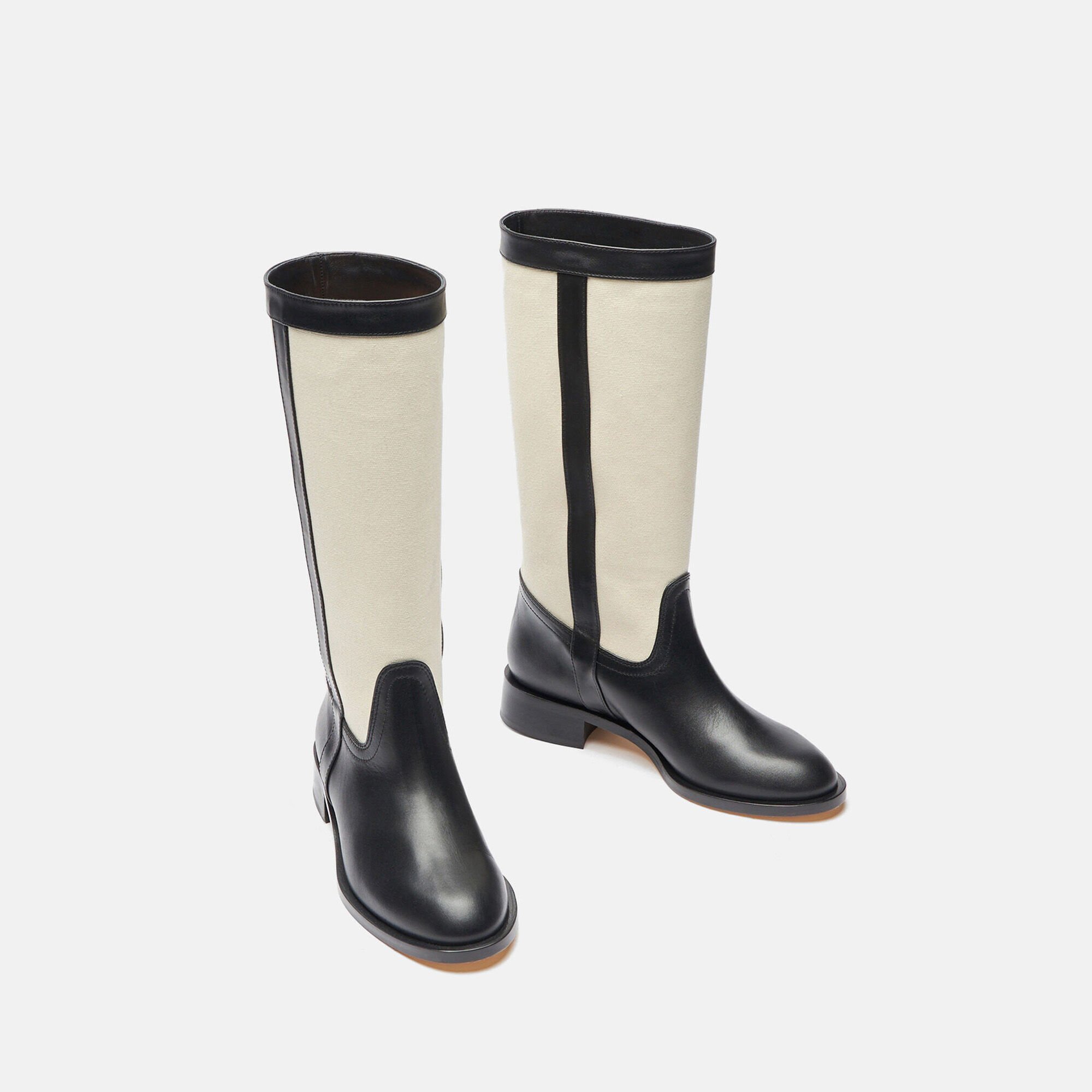 Scarosso Tess Black Canvas Black - Calf TESSBOOT