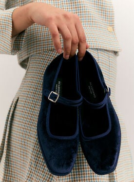 Petra Blau Samt  Scarosso: Blau - Samt PETRASLIP