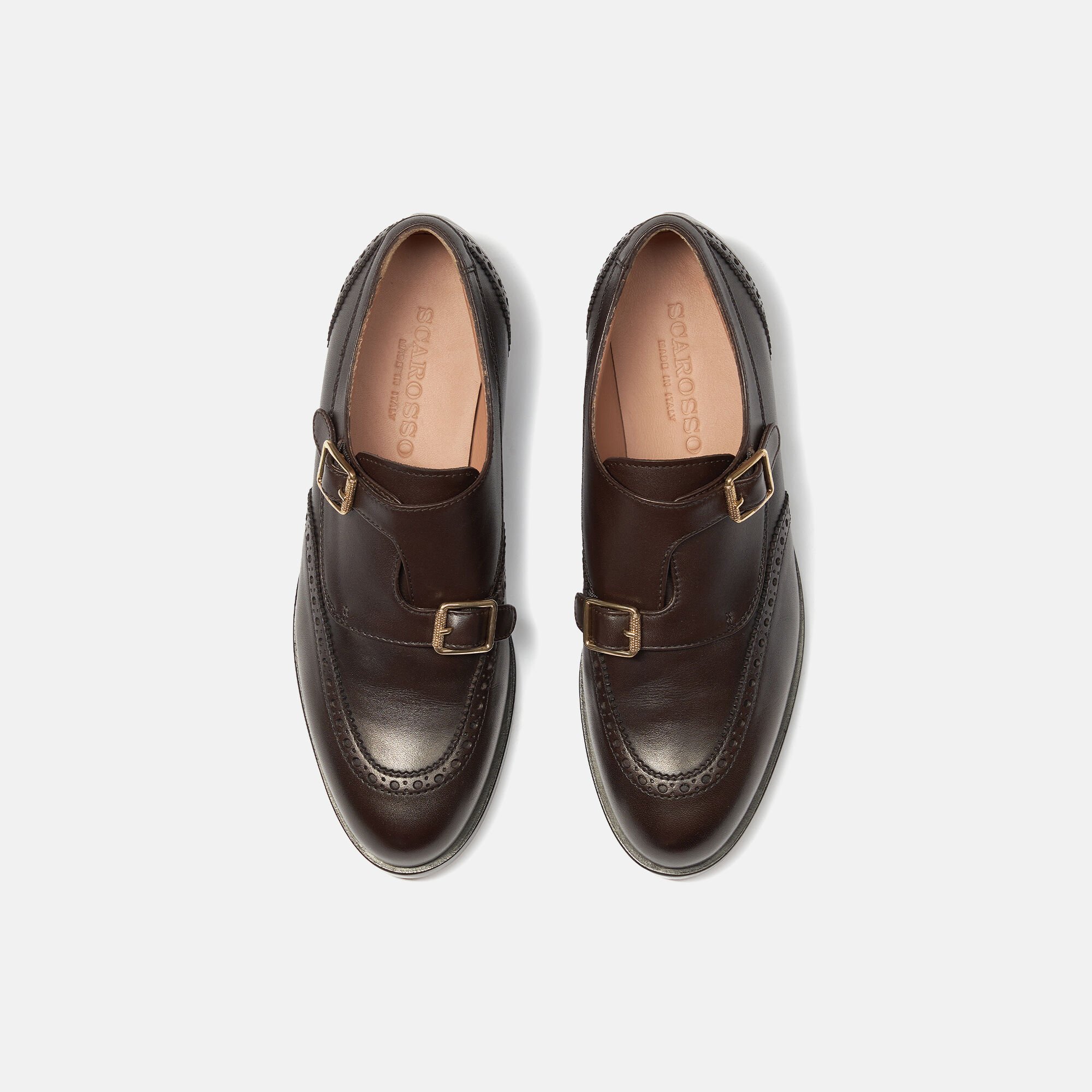 Scarosso Olga Dark Brown Dark Brown - Calf OLGAMONK