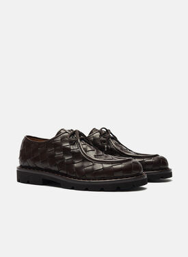 Damiano Dark Brown Woven Scarosso: Brown - Calf DAMIANODERB