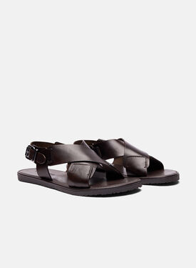 Massimo Brown Scarosso: Brown - Calf MASSIMOSAND