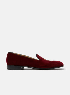 Scarosso Austin Burgundy Velvet Burgundy - Velvet AUSTINSLIP