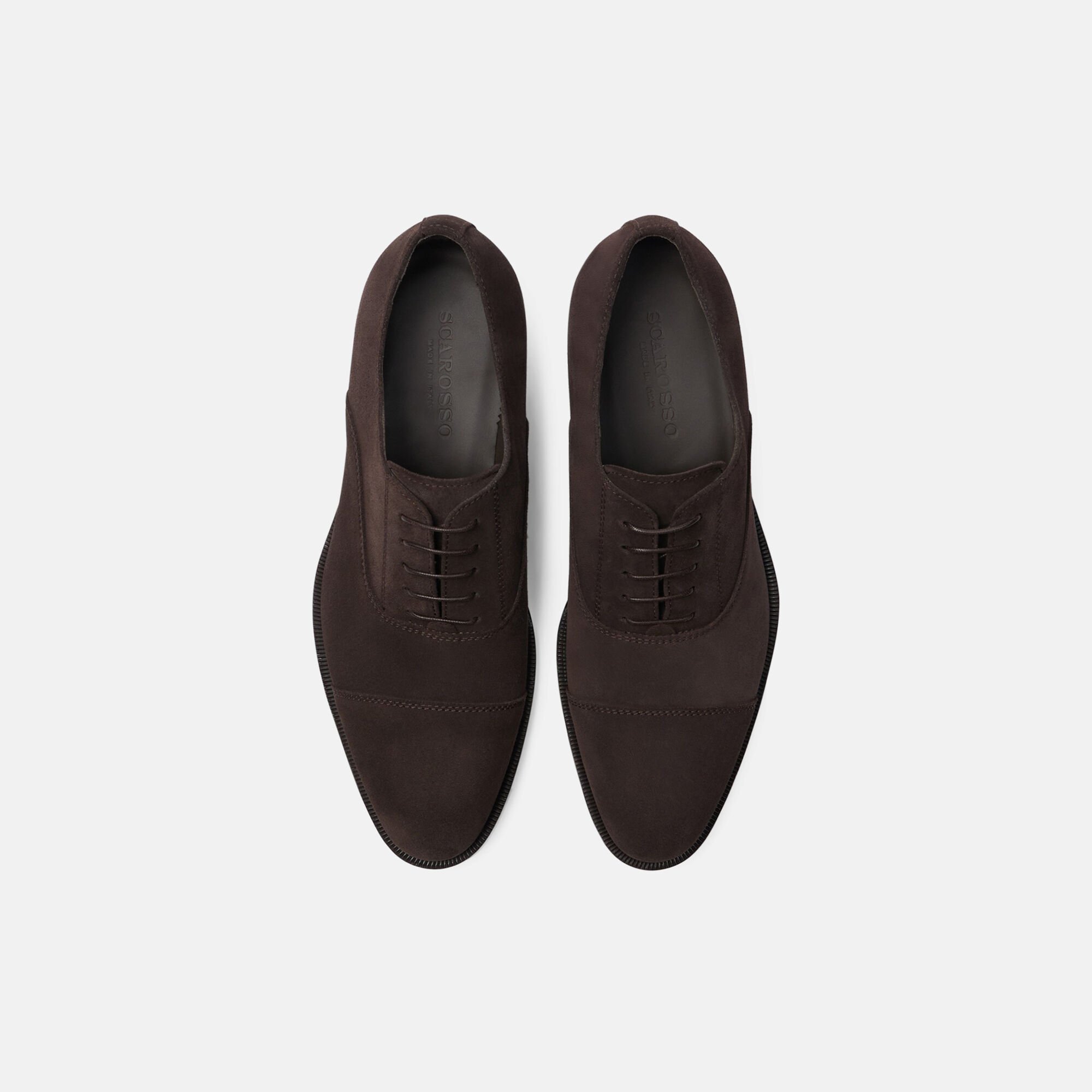 Scarosso Bacco dunkelbraun - Veloursleder BACCOOXFO