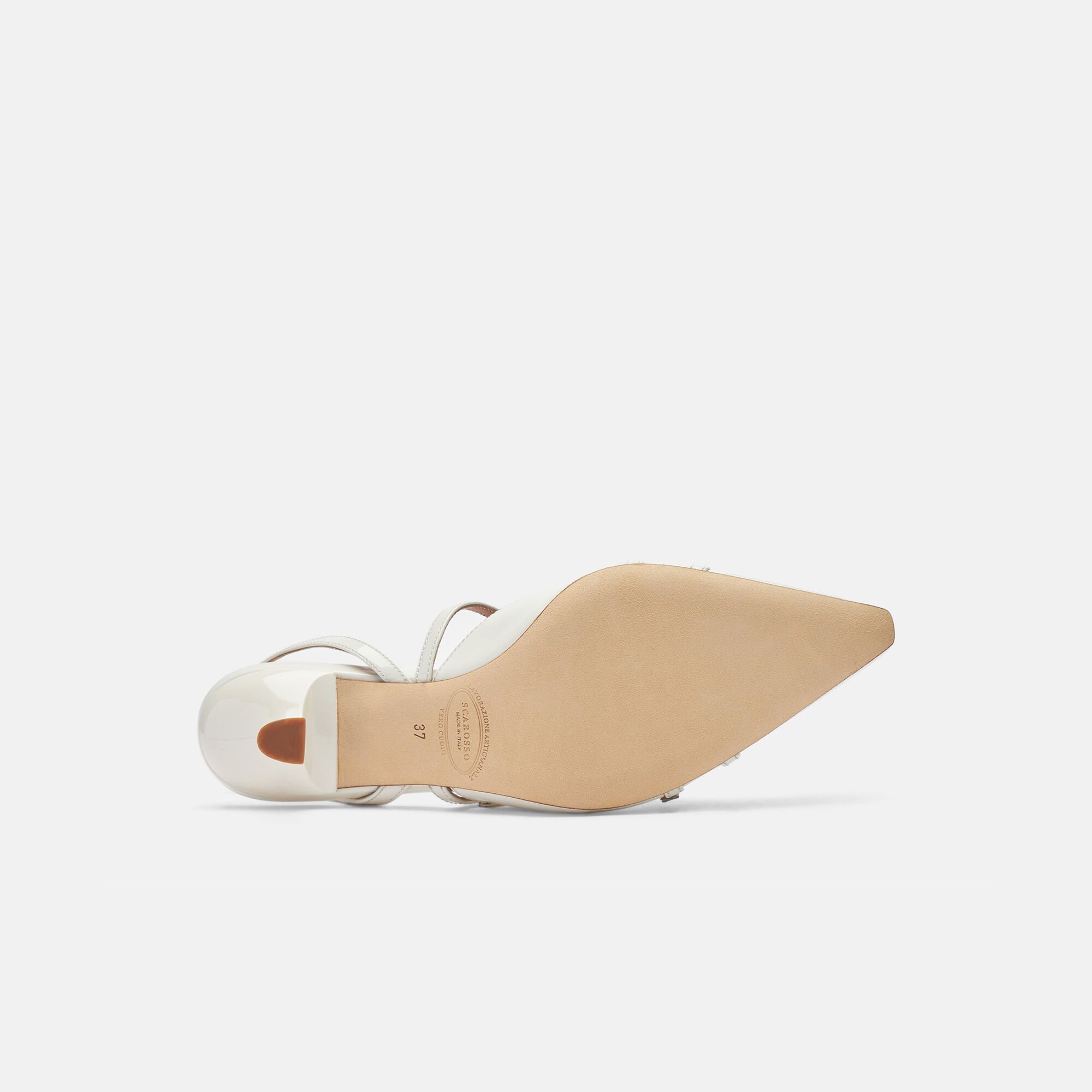 Scarosso Selena White Patent White - Patent SELENAPUMP