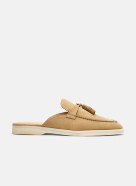 Scarosso Lucrezia Beige Veloursleder Beige - Veloursleder LUCREZIAMULE