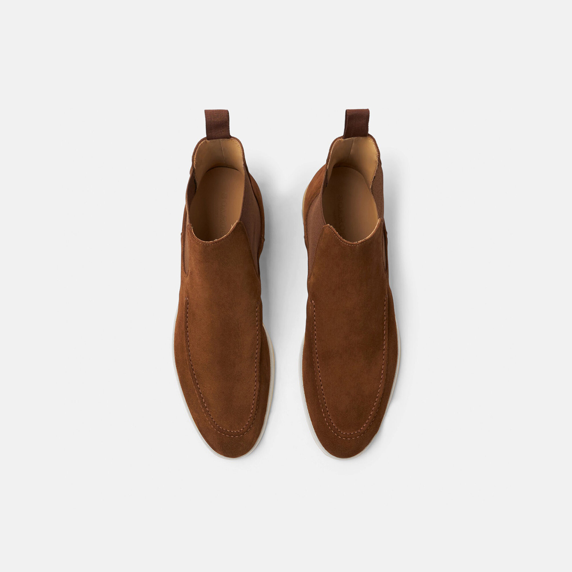 Clarks tobacco suede top