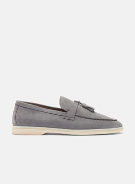Scarosso Leandro Grey Suede Dark Brown - Calf NATHANLOAF