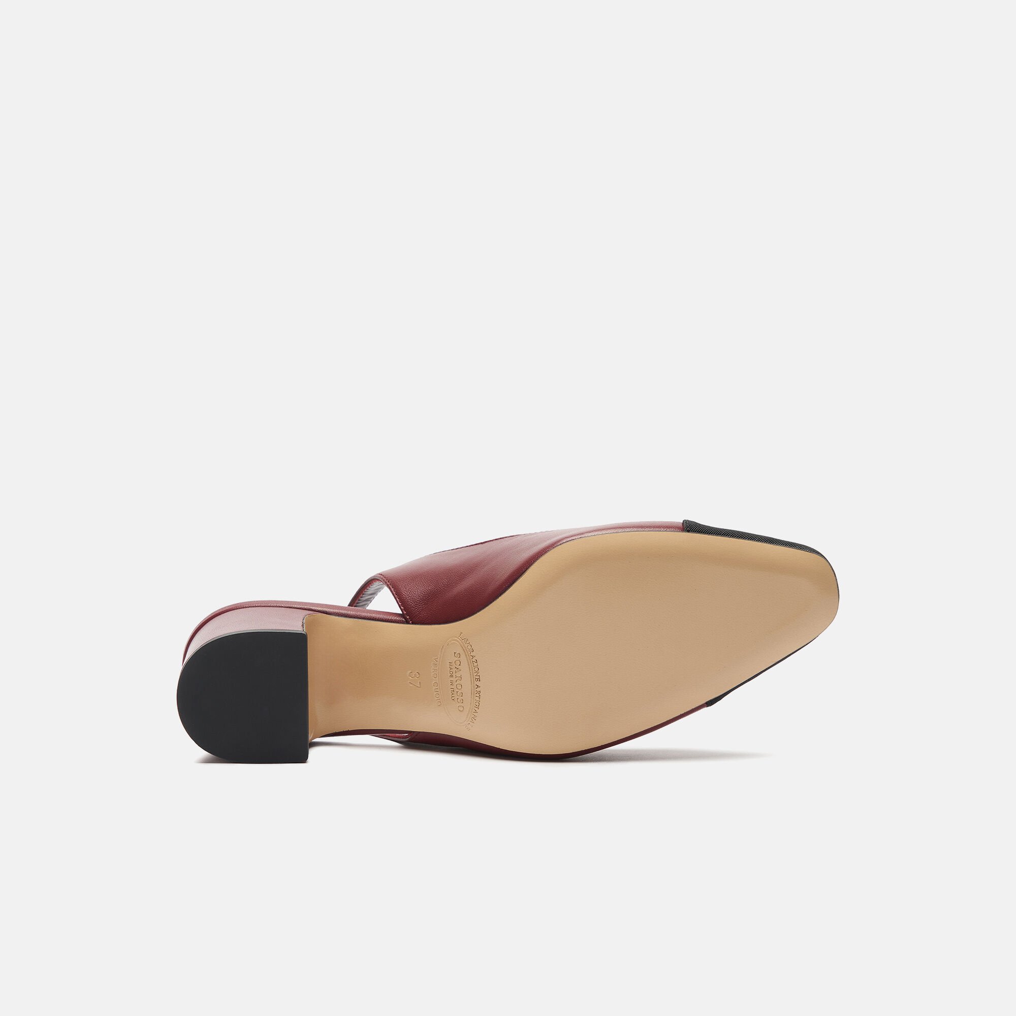 Scarosso Miranda Bordeaux Bordeaux - Kalbsleder MIRANDAPUMP