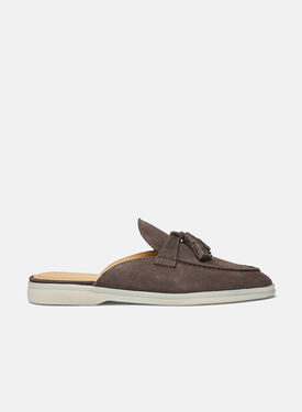 Scarosso Lucrezia Deep Taupe Veloursleder  Deep Taupe - Veloursleder LUCREZIAMULE