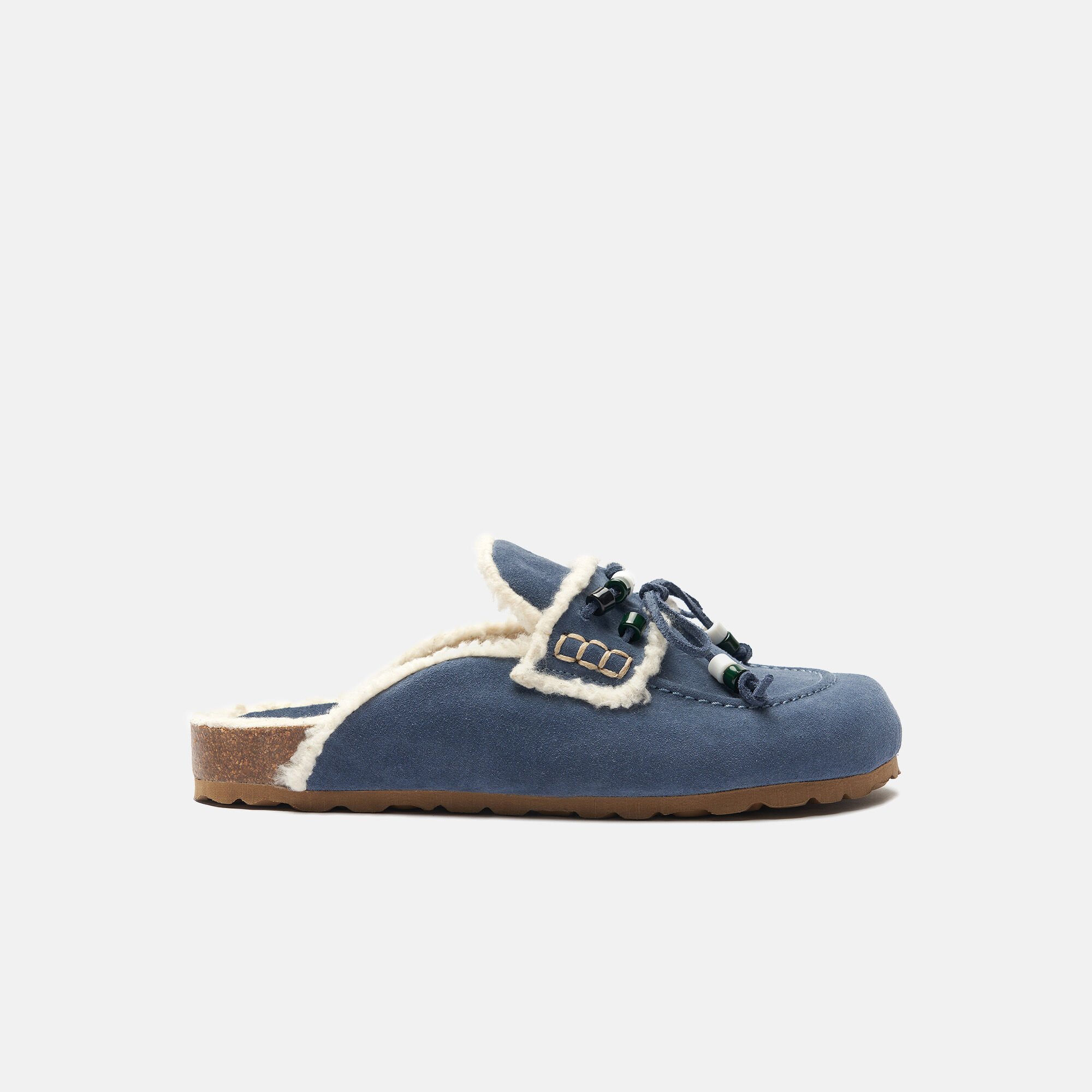 Scarosso Gita Abendblau Abendblau - Veloursleder GITAMULE