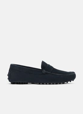 Scarosso Michael Blue Suede Brown - Calf MICHAELDRIV