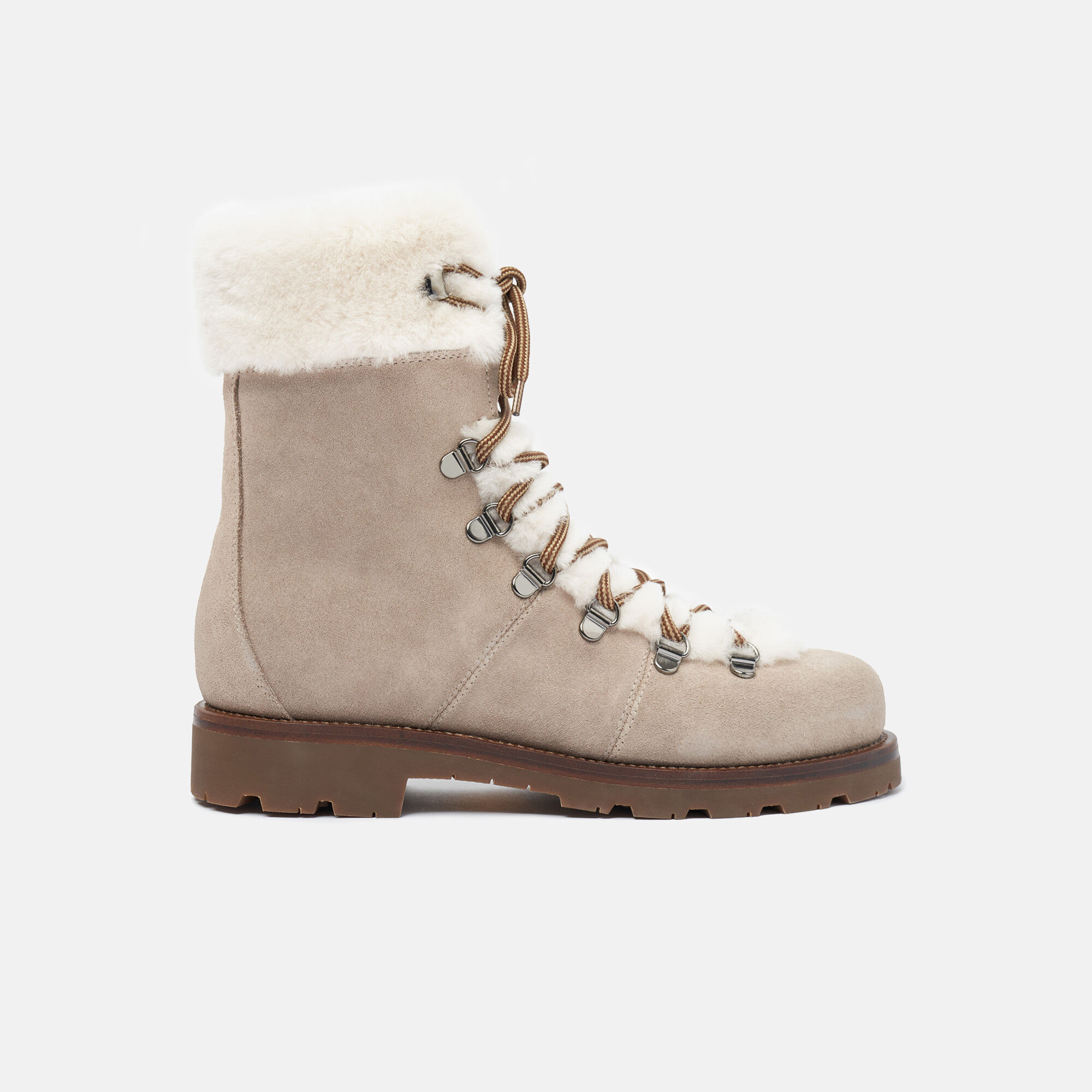Scarosso Kat Fur Gris Daim Gris - Daim KATBOOT