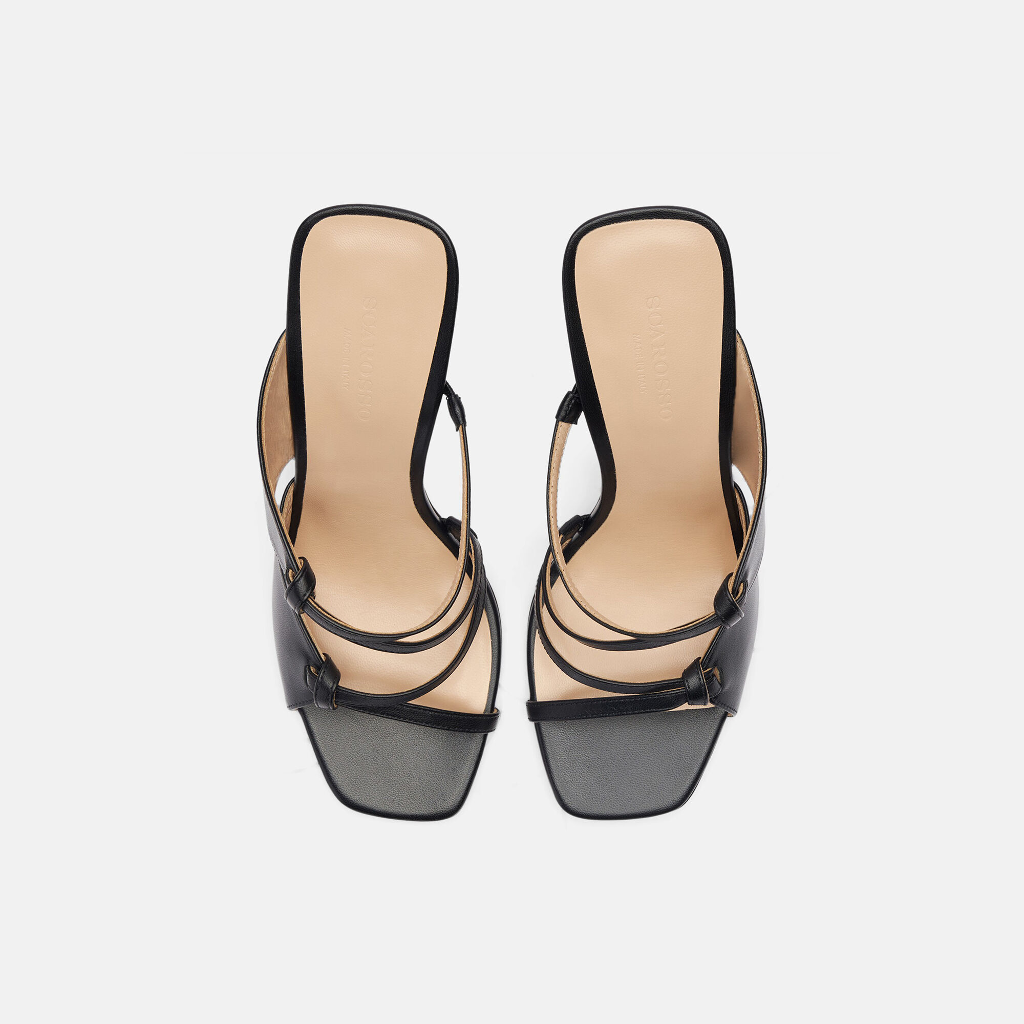 Scarosso Zoe Black Black - Calf ZOESAND