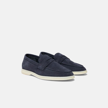 Scarosso Luciana Blau Veloursleder  Blau - Veloursleder LUCIANALOAF