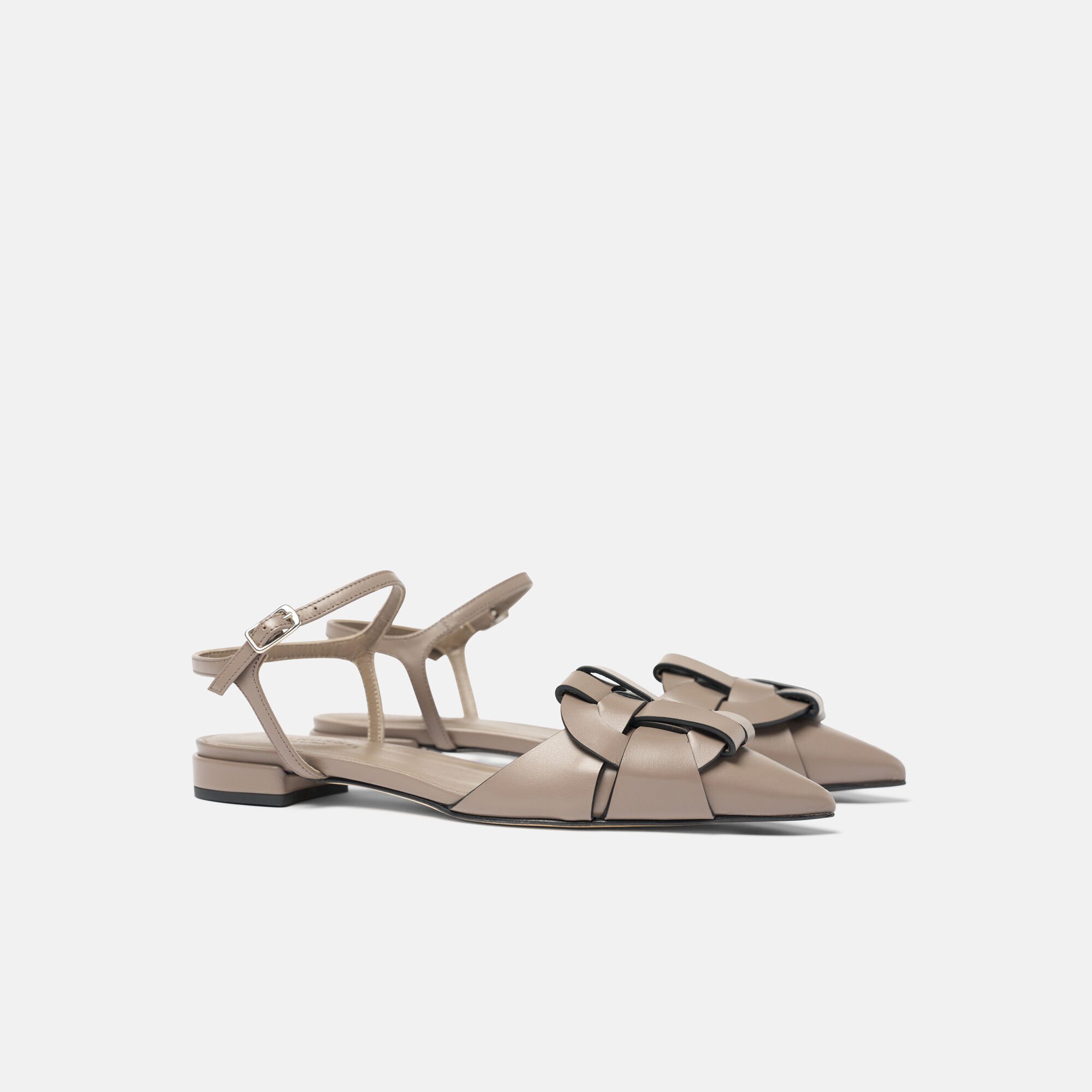 Amanda Taupe Scarosso: Taupe - Calf AMANDABALL
