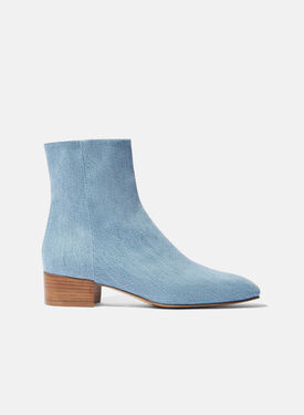 Scarosso Ambra Light Blue Denim Silver - Calf CARRABOOT