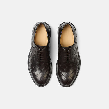 Harry Brown Woven Scarosso: Dark Brown - Calf HARRYDERB