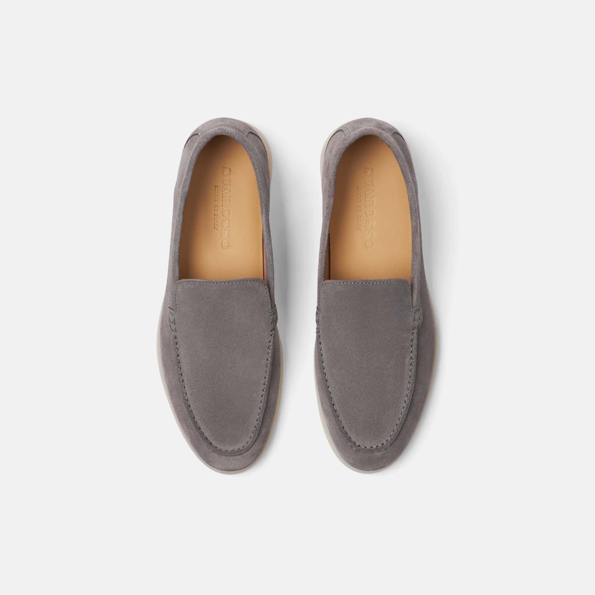 Scarosso Ludovica Grau Veloursleder Grau - Veloursleder LUDOVICALOAF