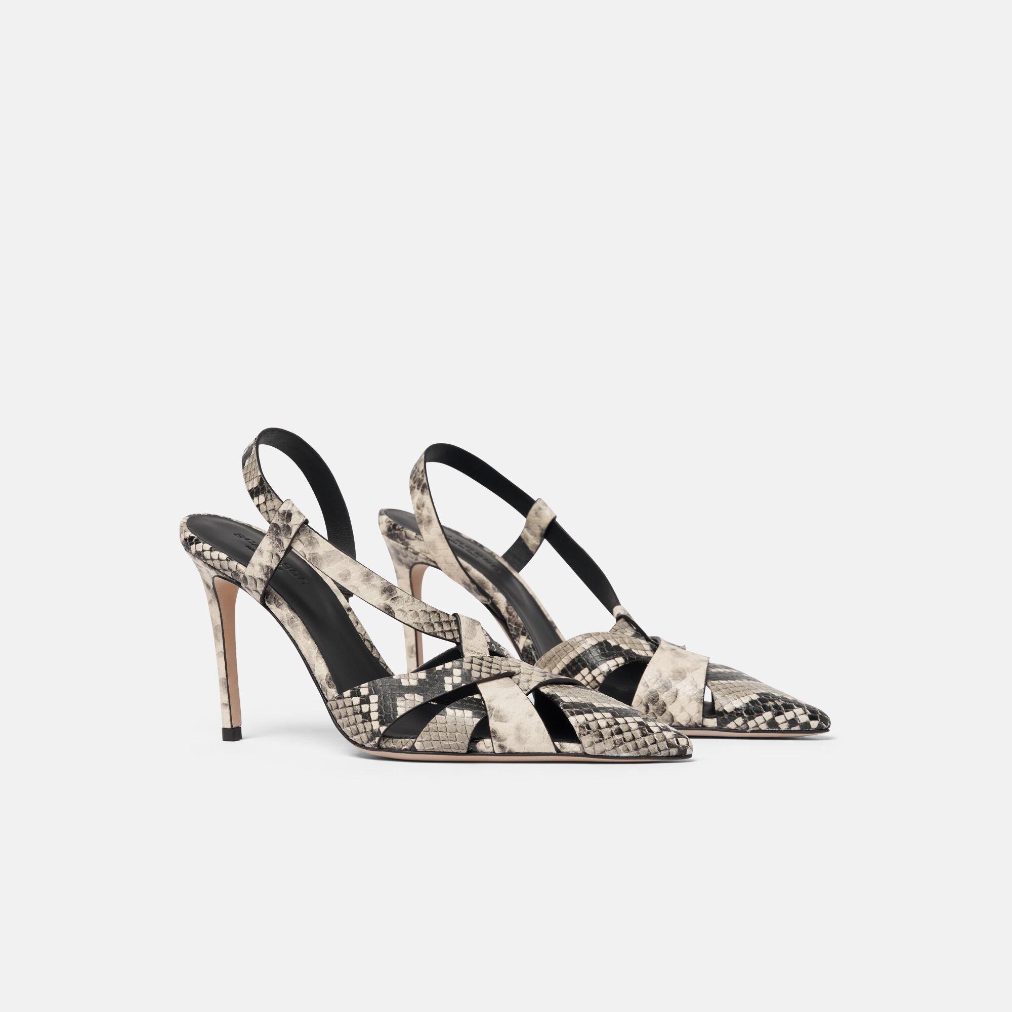 Scarosso Athena Python Grey - Snake-Printed Calf ATHENAPUMP