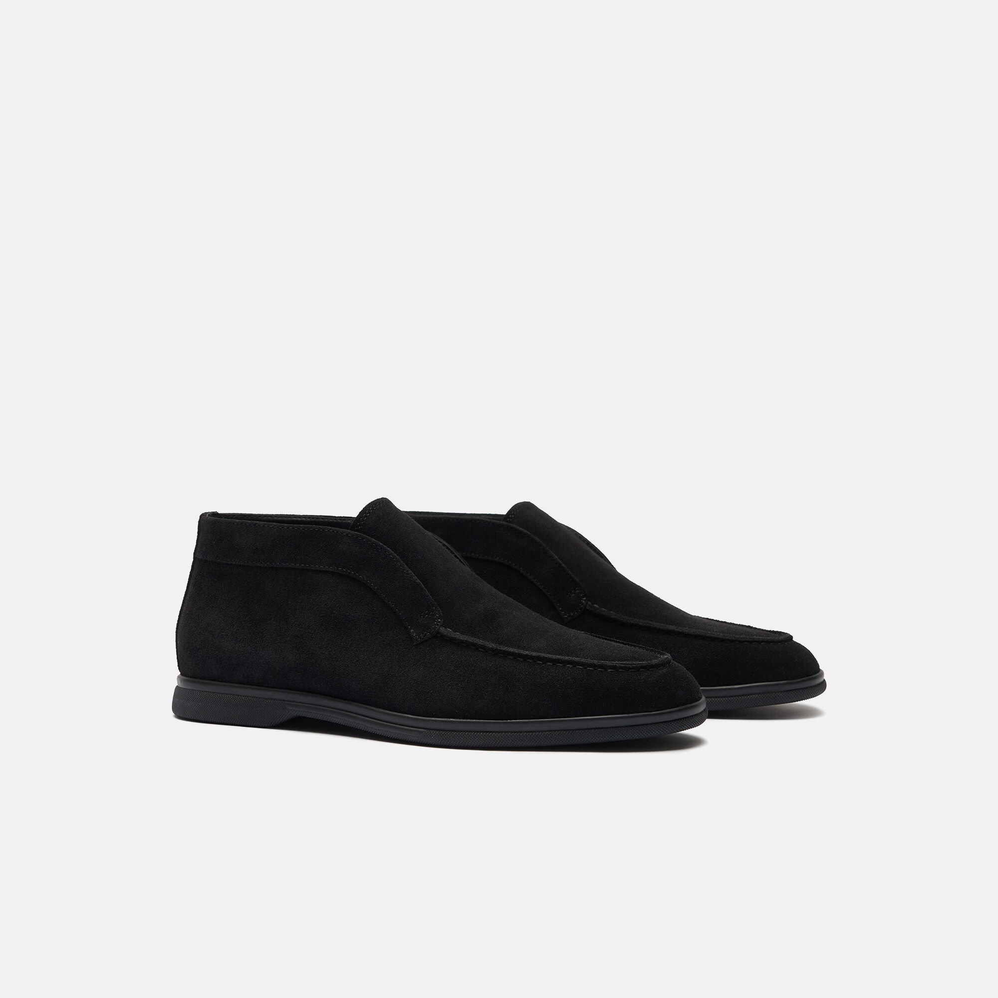 Scarosso Leonardo Schwarz Veloursleder Schwarz - Veloursleder LEONARDOANKL