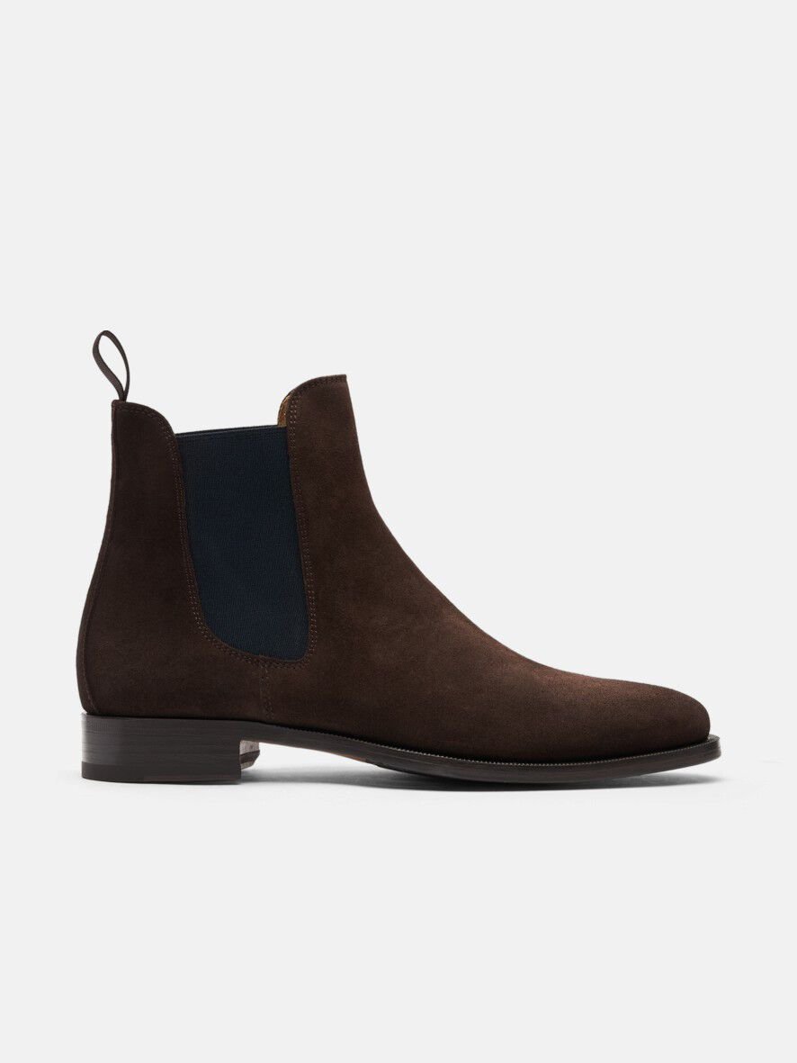 Scarosso Keith Black Chelsea/スカロッソ サイドゴア Men's Chelsea Boots - Italian Leather Shoes | Scarosso®