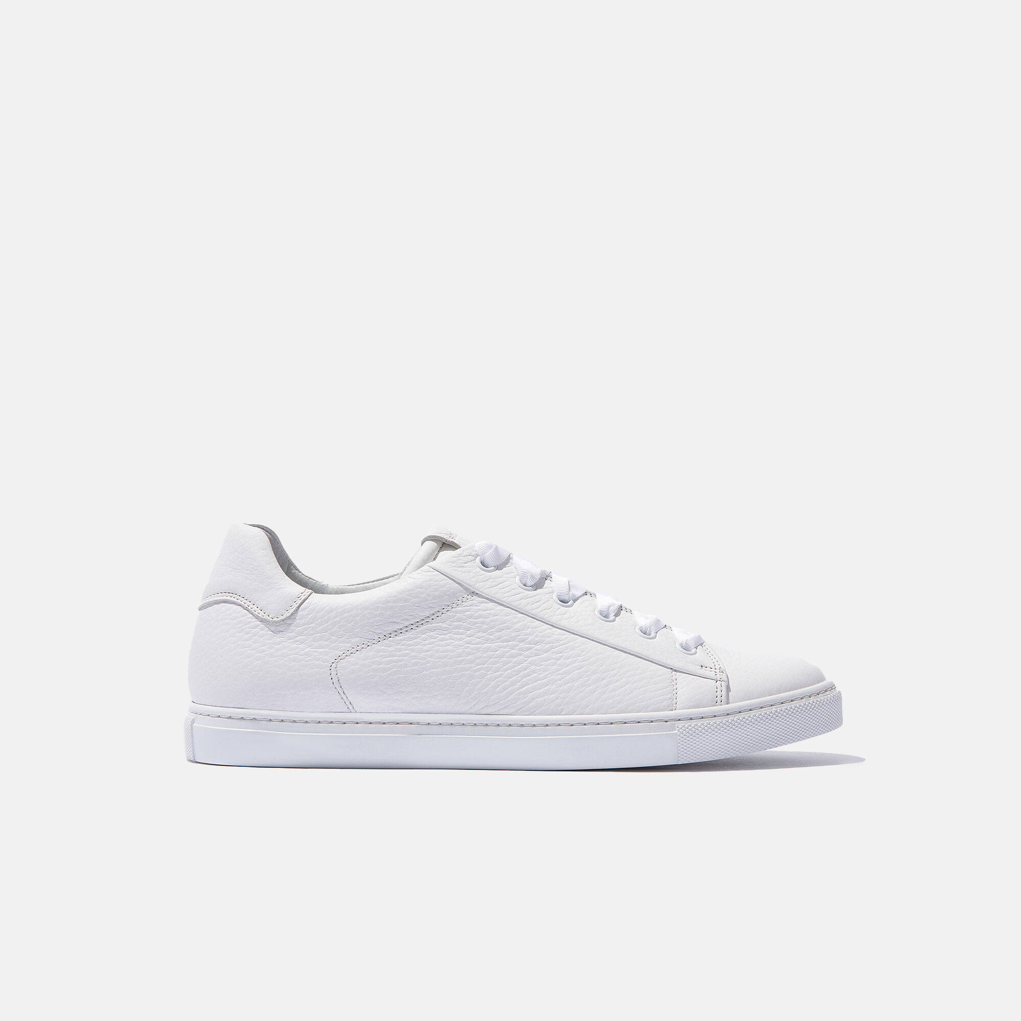 Scarosso Lea White Deerskin White - Deer-printed calf LEASNEA