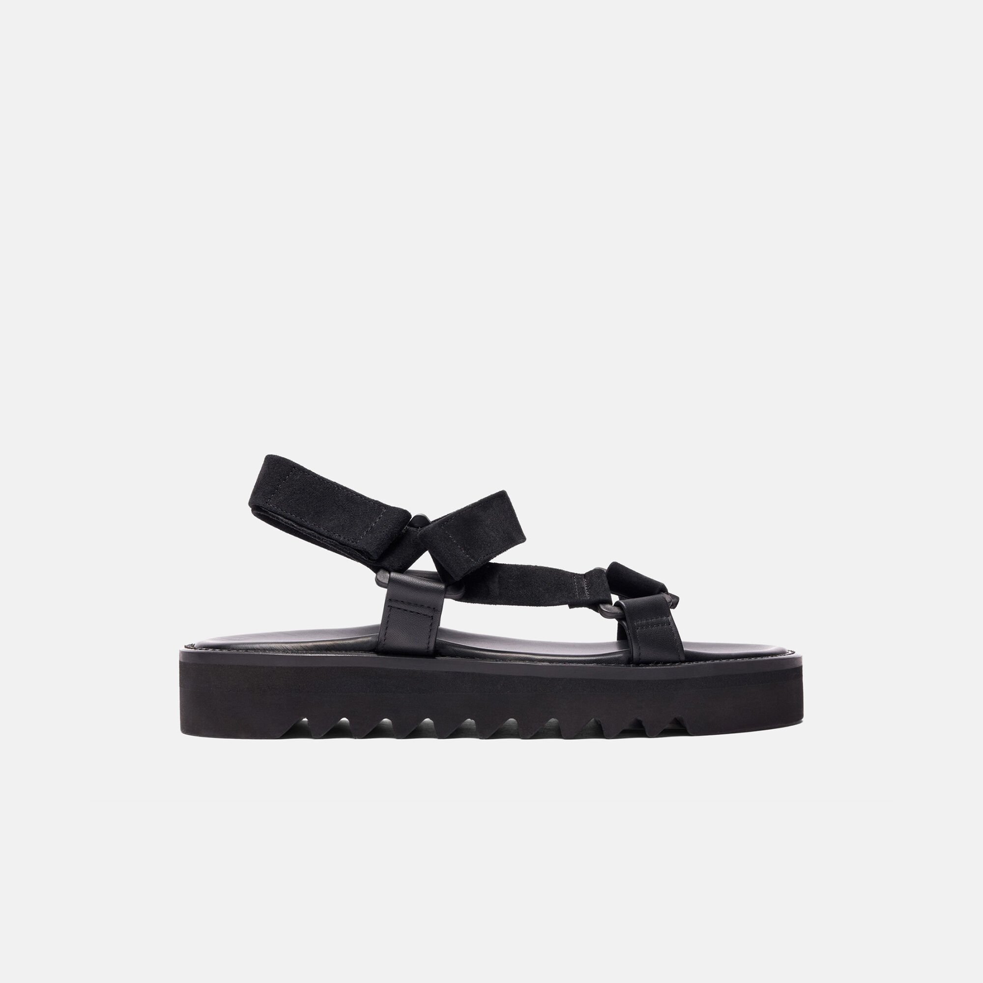 Scarosso Wooster V Nero Scamosciato Nero - Vitello WOOSTERVSAND