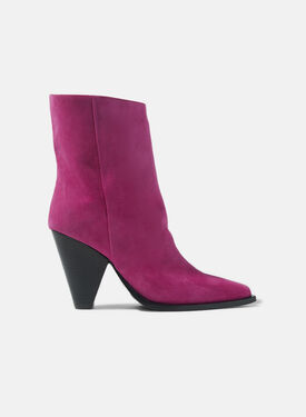 Scarosso Emily Fuchsia Suede Black - Calf KELLYJODH