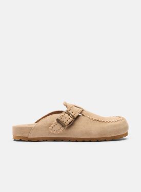 Scarosso Cheyenne Beige Beige - Veloursleder CHEYENNEMULE