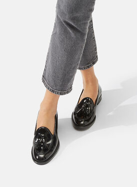 Sienna Black Bright Scarosso: Black - Brushed Calf SIENNALOAF
