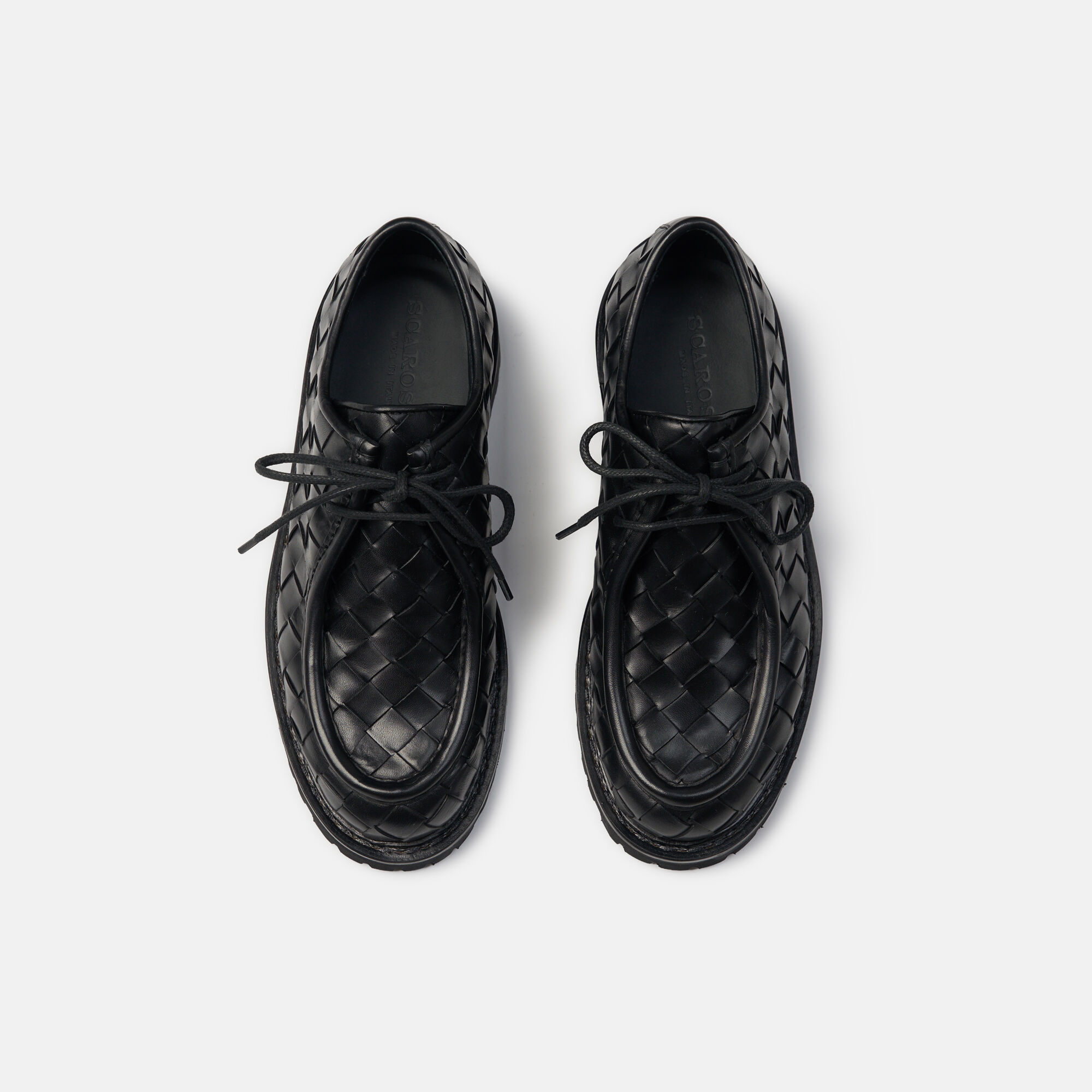Damiana Black Woven Scarosso: Black – Calf Damiana Black Woven Scarosso: Black – Calf DAMIANADERB