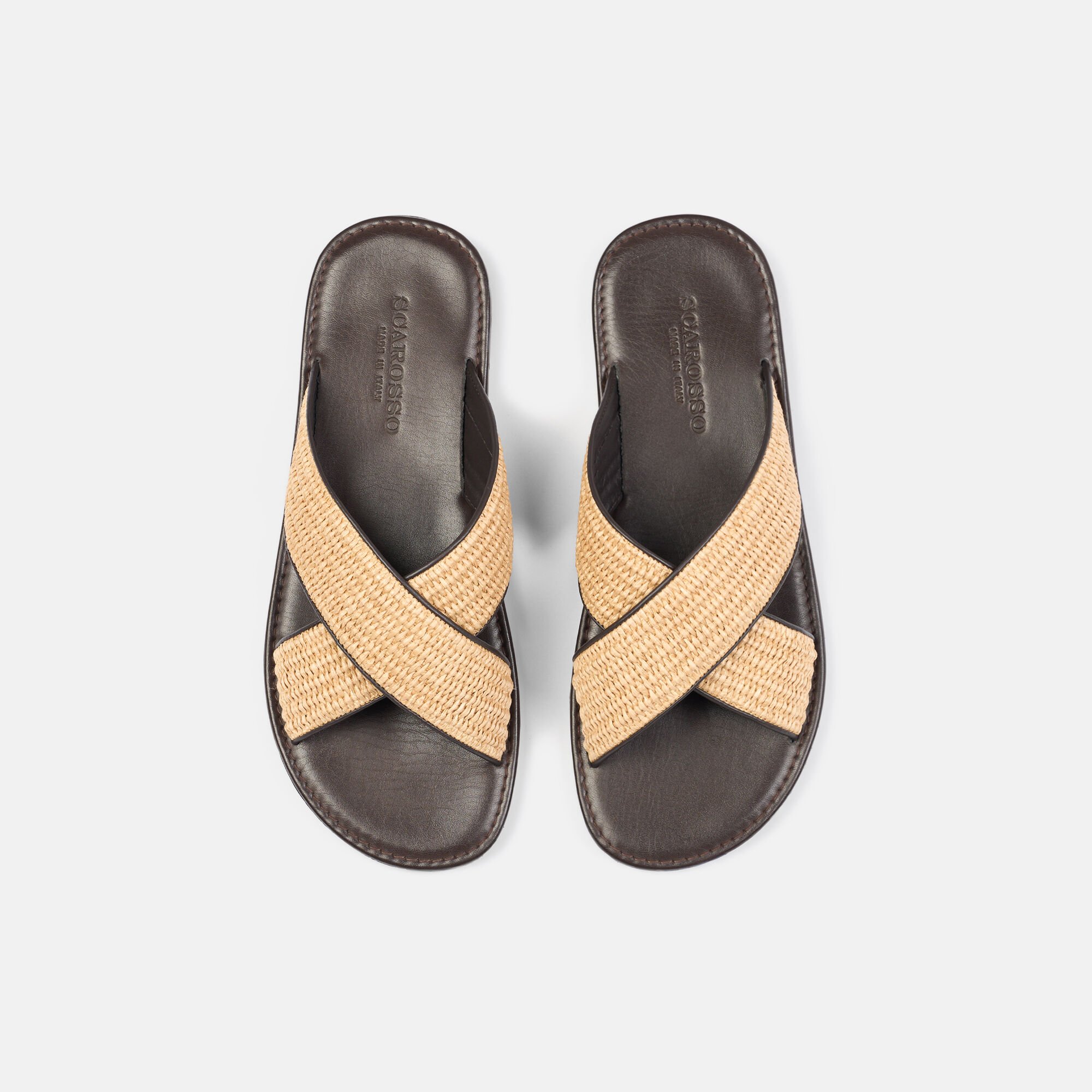 Ettore Beige Raffia Scarosso: Beige - Raffia ETTORESAND