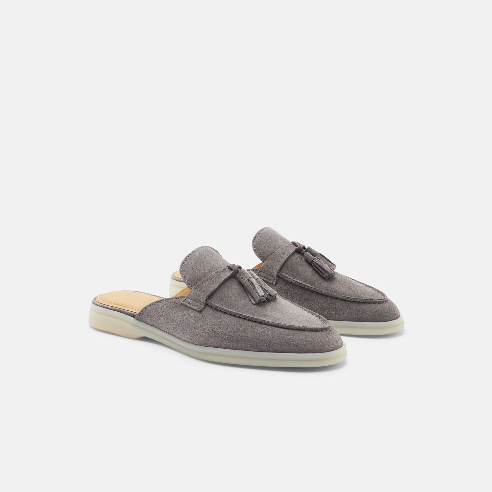 Scarosso Lucrezia Grey Suede Grey - Suede LUCREZIAMULE