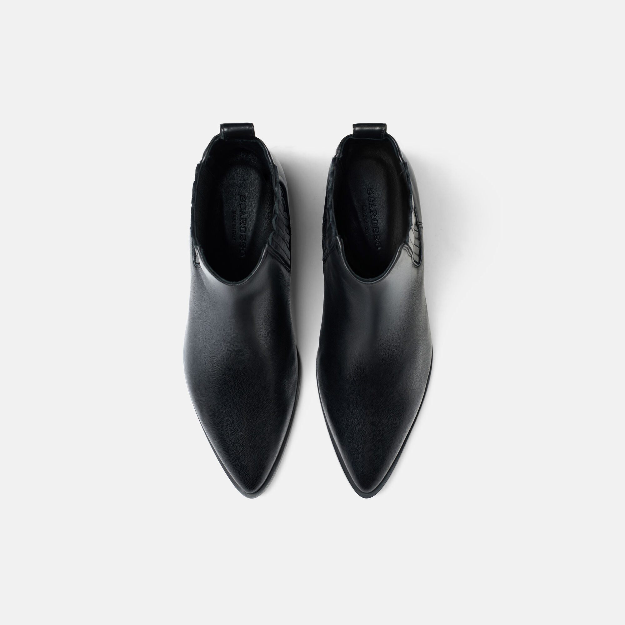 Olivia Black Scarosso: Black - Calf OLIVIARCHEL