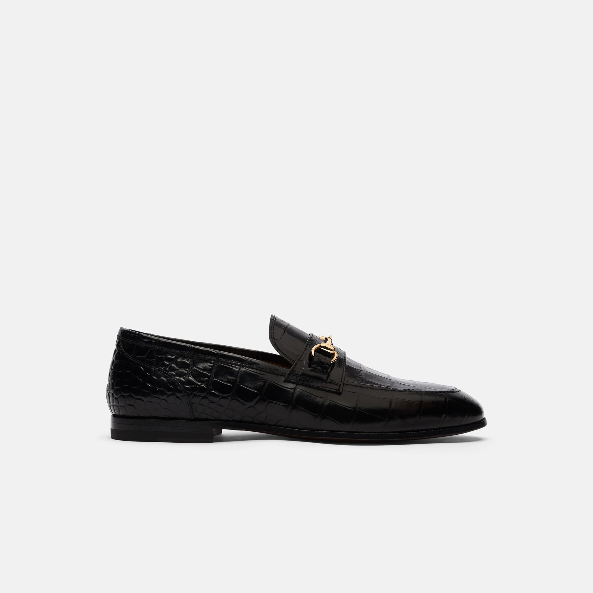 Scarosso Alessandro Noir Croco Noir - Veau imprimé croco ALESSANDROLOAF