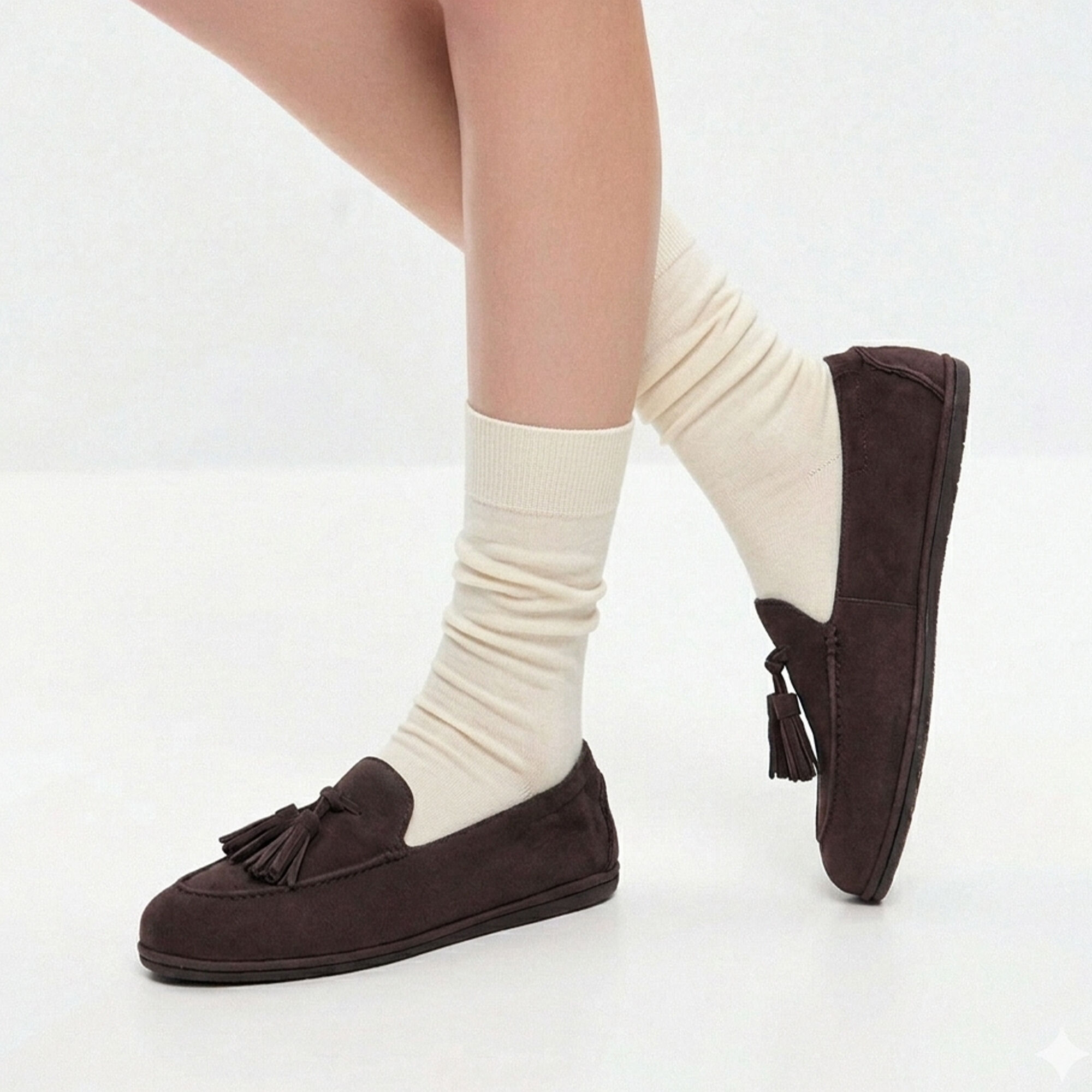 Anais Brown Suede Scarosso: Brown - Suede ANAISLOAF
