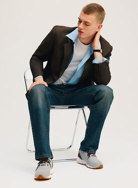 Robbie Grey Scarosso: Grey - Knit ROBBIESNEA