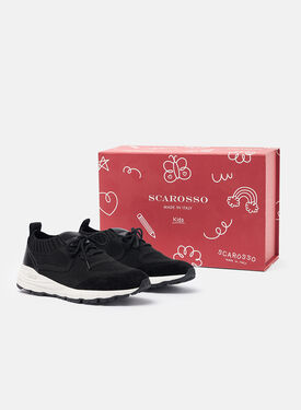 Robbie Boy Black Scarosso: Black - Knit ROBBIEKSNEA