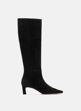 Scarosso Kira Black Suede Cognac - Calf LAURENBOOT