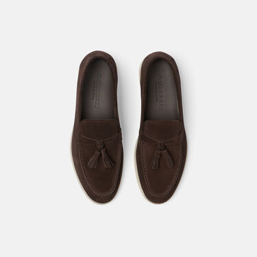 Scarosso Leandra Brown Suede Dark Brown - Suede LEANDRALOAF